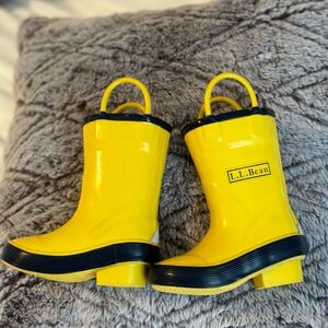 L.L Bean Yellow Boots Toddler size 5